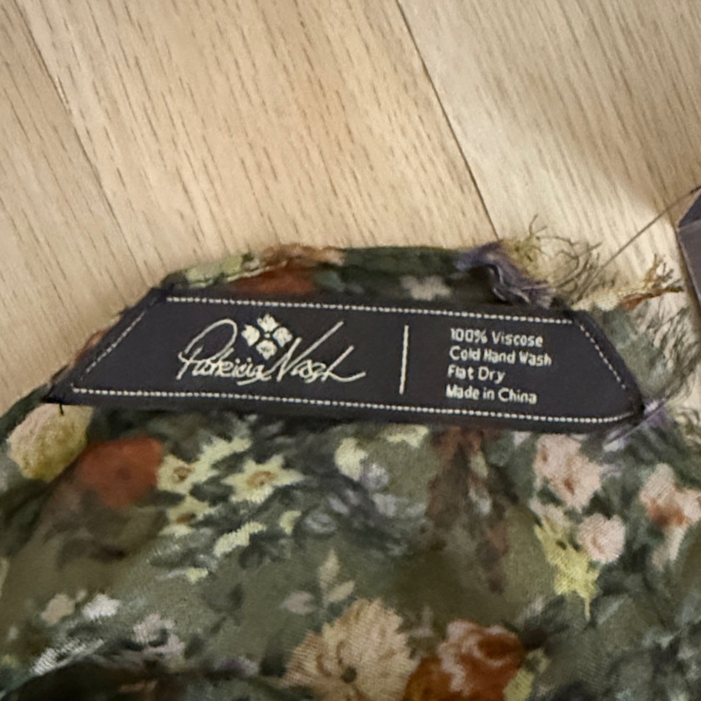Patricia Nash Dark Floral Scarf - Picture 6 of 8